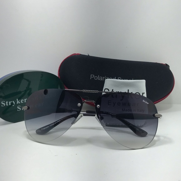 New Stryker Semi Rimless Gray Gradient Lenses - Picture 7 of 8